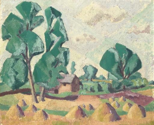 512x414 The Cornfield Sketch, Verso By Frederick Gore On Artnet - Cornfield Sketch