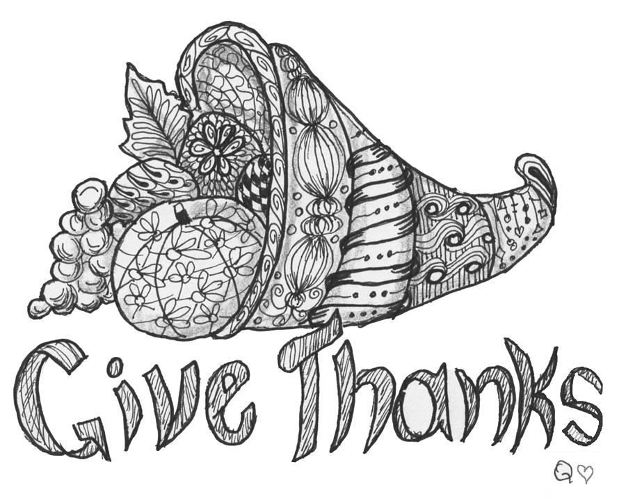 900x720 Cornucopia Drawing Drawing Skill - Cornucopia Sketch