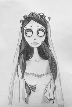 Corpse Bride Sketch at PaintingValley.com | Explore collection of