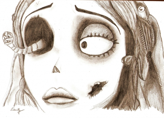 550x397 Portrait Of Corpse Bride By Falco11 On Stars Portraits - Corpse Bride Sketch