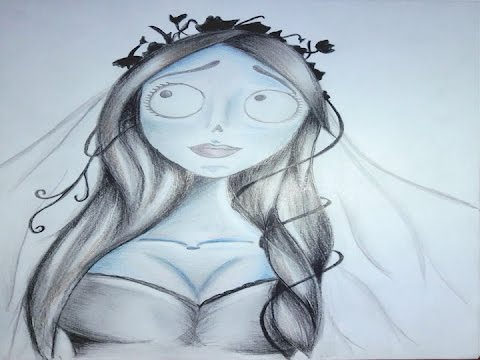 480x360 Speed Drawing Emily Corpse Bride - Corpse Bride Sketch