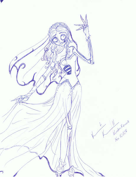461x600 Corpse Bride - Corpse Bride Sketch