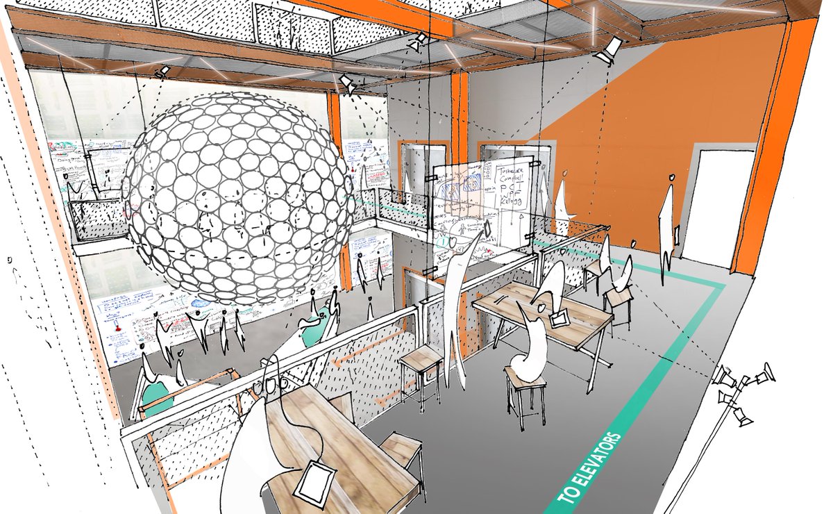 1200x740 Here East On Twitter Making Use Of Corridor Space Check Out - Corridor Sketch