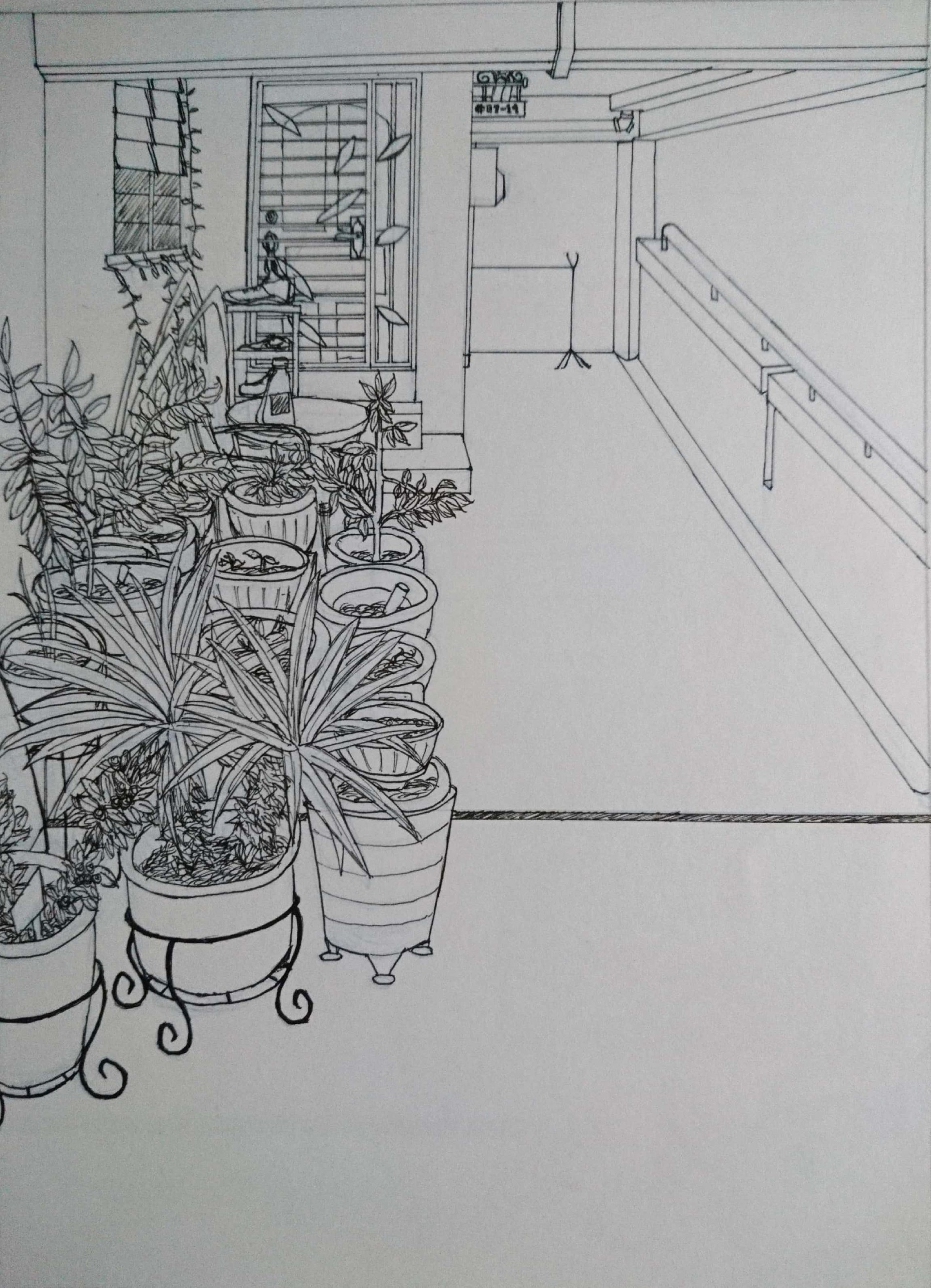 1920x2657 Jasumah Aqilah - Corridor Sketch