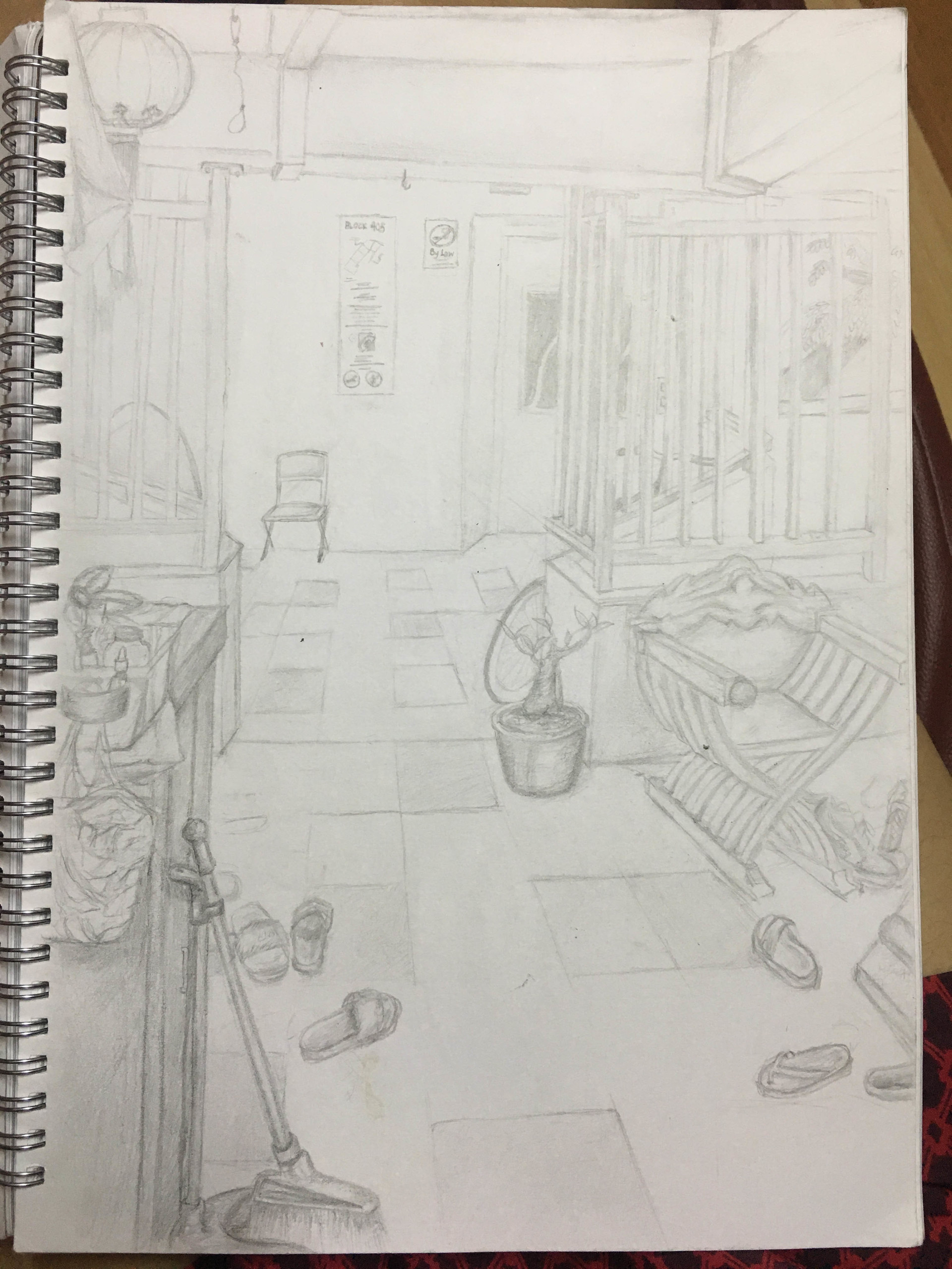 1920x2560 Shara Tay - Corridor Sketch