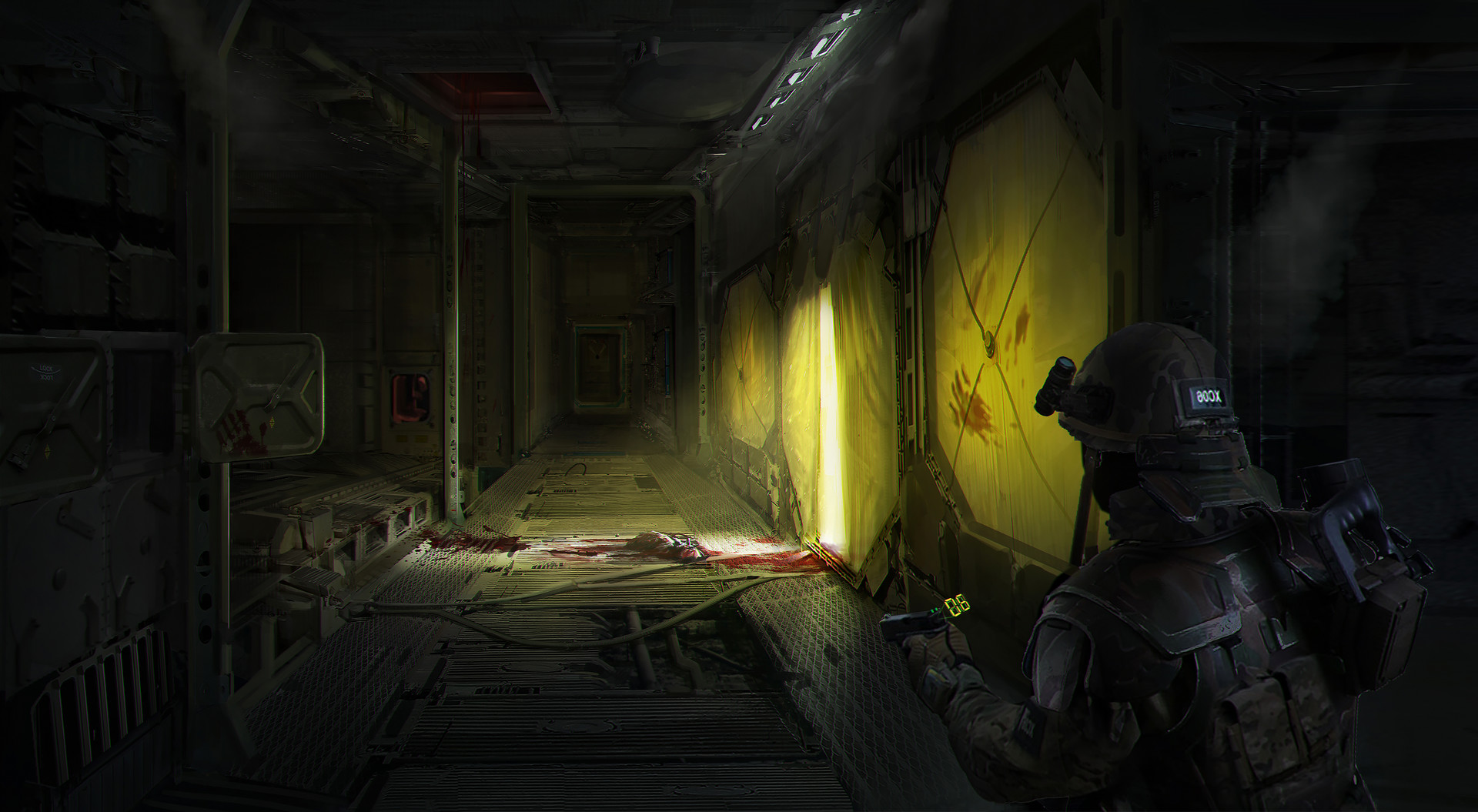 1920x1055 William Bao - Corridor Sketch