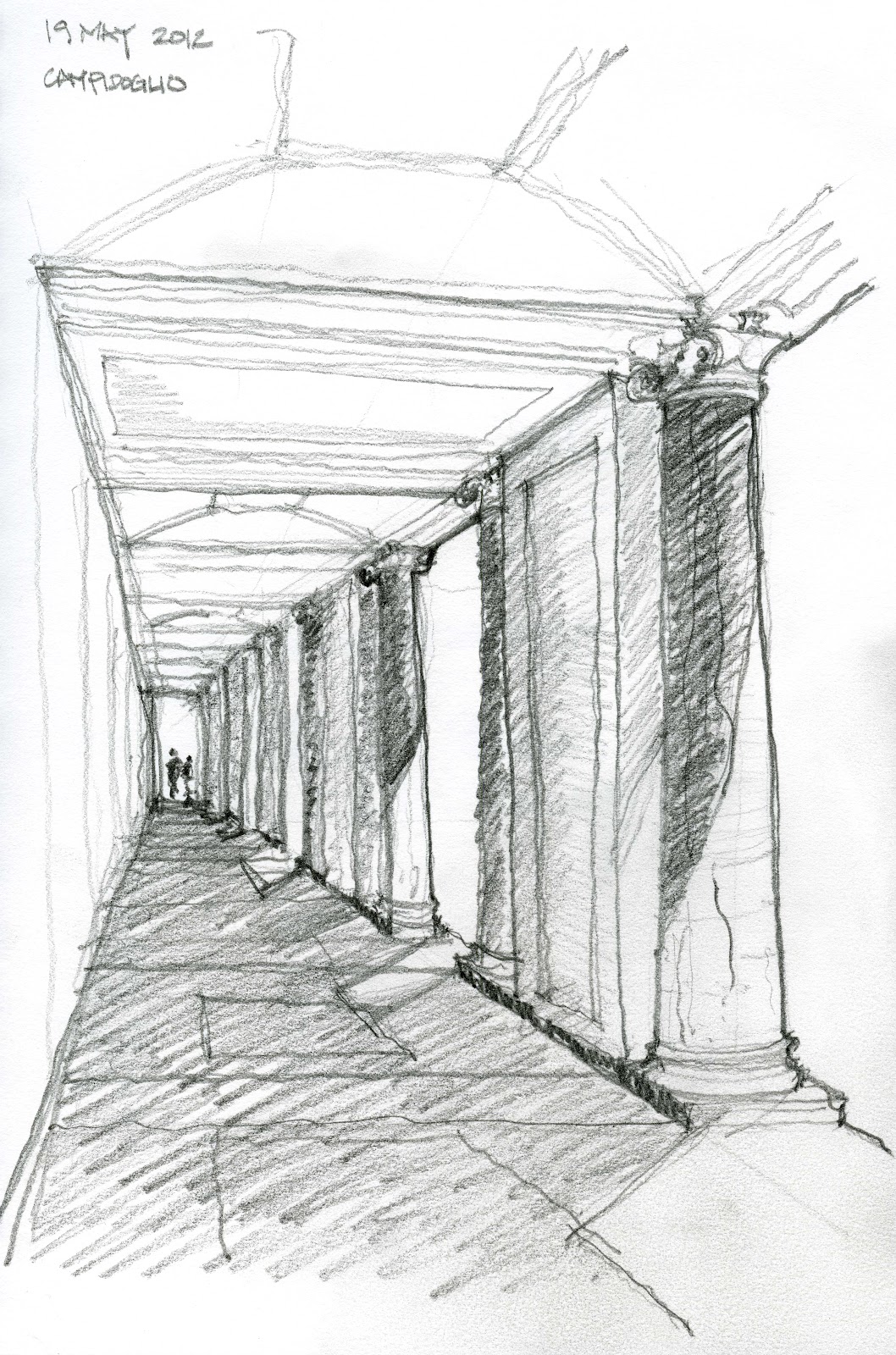 1058x1600 Archisketches Happy Sketches - Corridor Sketch