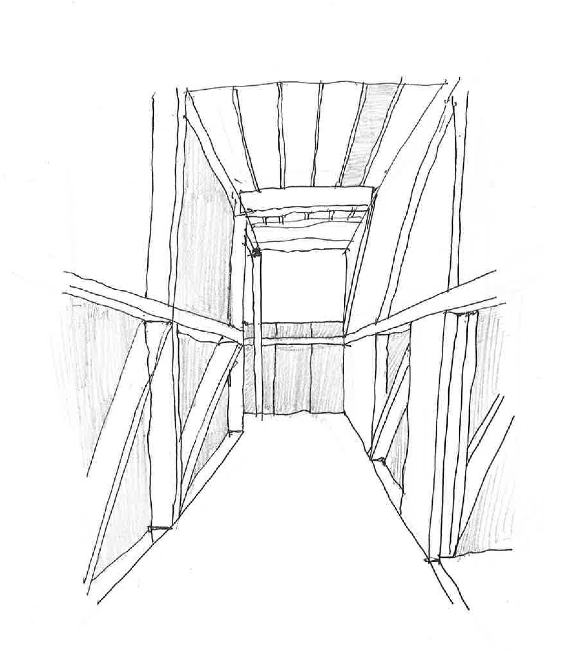 2350x2701 Sketch Corridor Room Of Possibilities - Corridor Sketch
