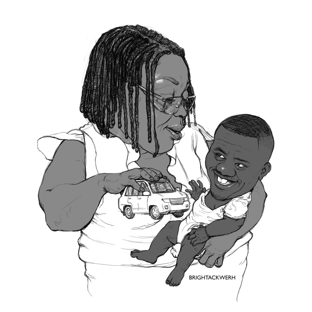 1200x1200 Abonsamcartoons On Twitter Madonna And Child - Corruption Sketch