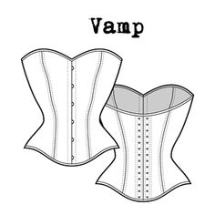 236x236 The 49 Best Fashion Specification Drawings Images - Corset Sketch