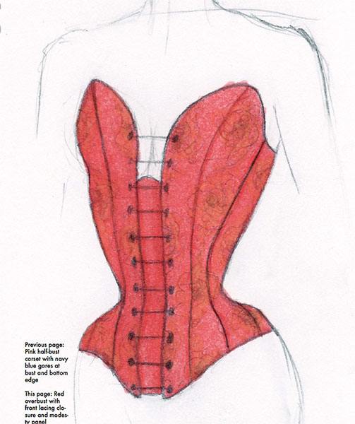 503x600 Video 10 How To Alter A Corset Training Corset - Corset Sketch