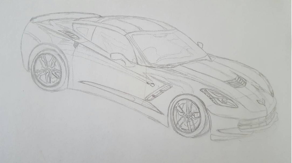 1200x670 Corvette Sketch - Corvette Sketch
