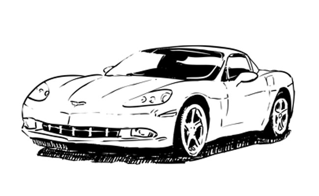 650x400 How To Draw A Corvette Sketchbook Challenge 12 - Corvette Sketch
