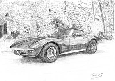 400x284 Corvette Stingray Sandra Rex - Corvette Stingray Sketch