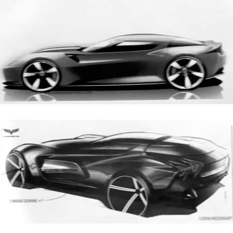469x469 Corvette Stingray Hot Sketches Car Sketch - Corvette Stingray Sketch