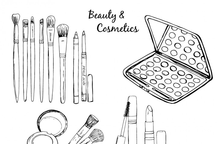 720x479 Sketch Beauty Amp Cosmetics By Brushartdesigns - Cosmetics Sketch