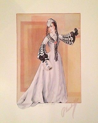 318x400 Gone With The Wind Costume Sketches Signed And Numbered By Walter - Costume Sketches