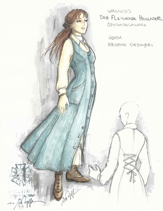 337x436 Gregory A. Poplyk Costume Designer Assorted Sketches - Costume Sketches