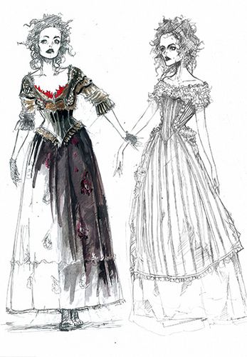 347x500 Sweeney Todd Costume Sketch Mrs. Lovitt Cosplay! - Costume Sketches