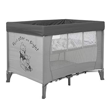 355x355 Disney Sketch Pooh Travel Cot And Bassinette (Grey) Amazon.co.uk - Cot Sketch