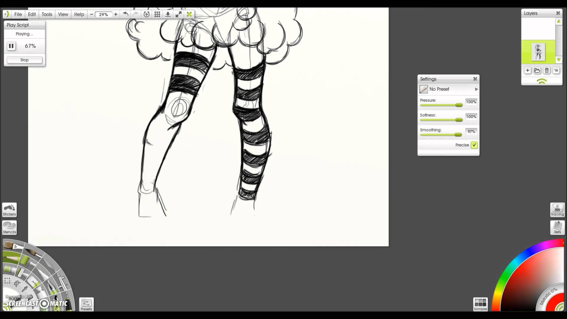 1920x1080 Cotton Candy Artrage 4 Manga Tutorial (The Sketch) - Cotton Candy Sketch