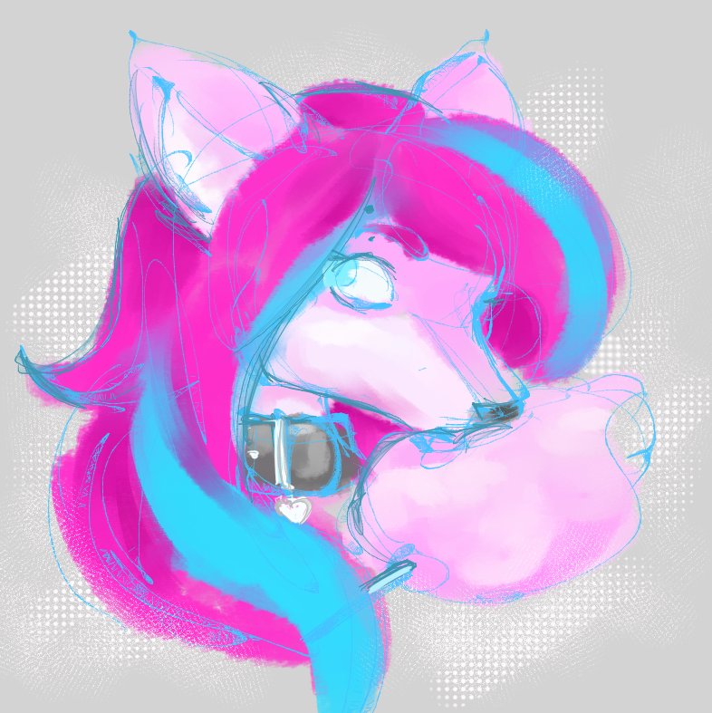 786x787 Cotton Candy Sketch By Dawnallies - Cotton Candy Sketch