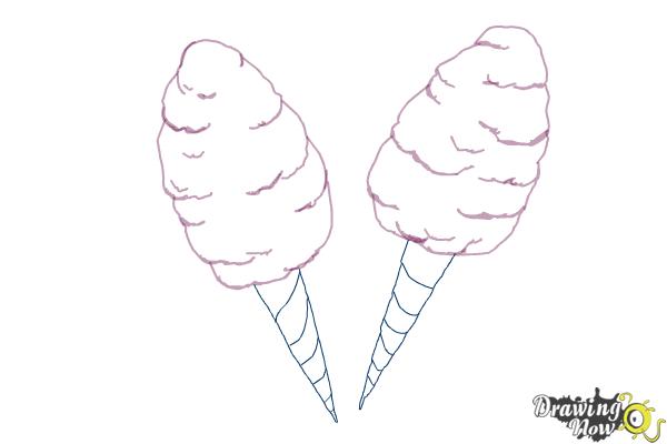 600x400 How To Draw Cotton Candy - Cotton Candy Sketch