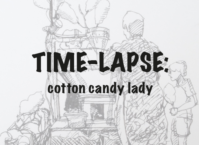 685x498 Time Lapse Sketch Of A Cotton Candy Lady - Cotton Candy Sketch