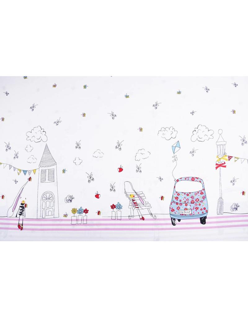 800x1024 Double Edge Cotton Sketch Town - Cotton Sketch