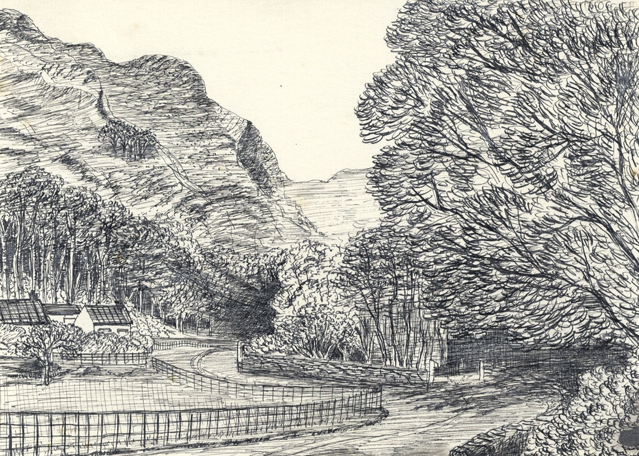 1262x900 Elizabeth Painter - Country Road Sketch