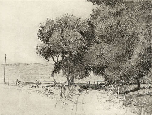 500x378 Joel Ostlind Corner On A Country Road, Simpson Gallagher Gallery - Country Road Sketch
