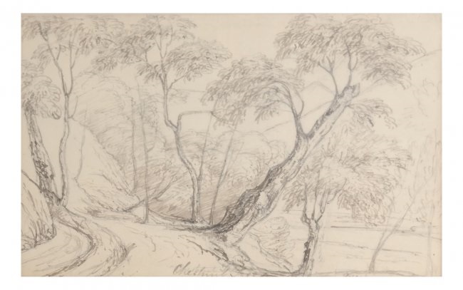 650x407 Pencil Drawing Country Road By J.m.w. Turner On Artnet - Country Road Sketch