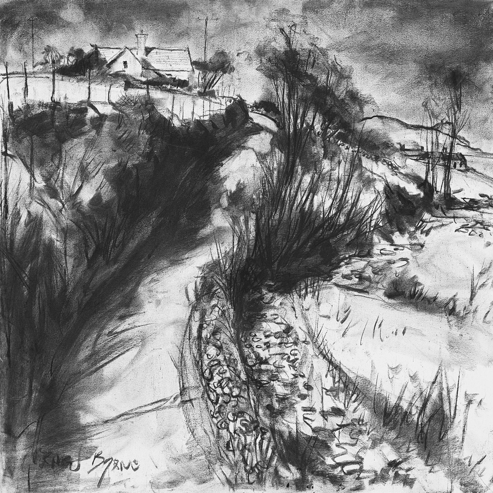 960x960 Ar Ais An Daingean - Country Road Sketch