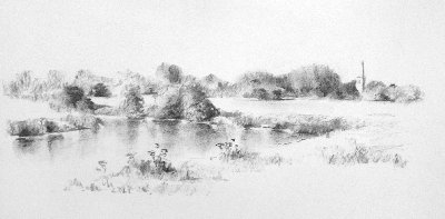 Countryside Sketch at PaintingValley.com | Explore collection of ...