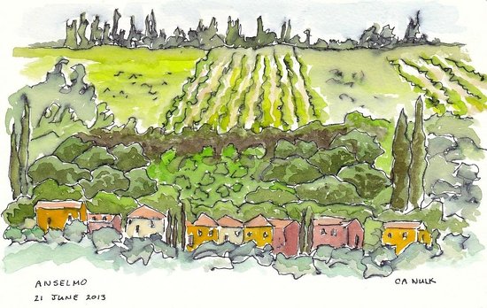 550x348 Sketch Of Countryside - Countryside Sketch