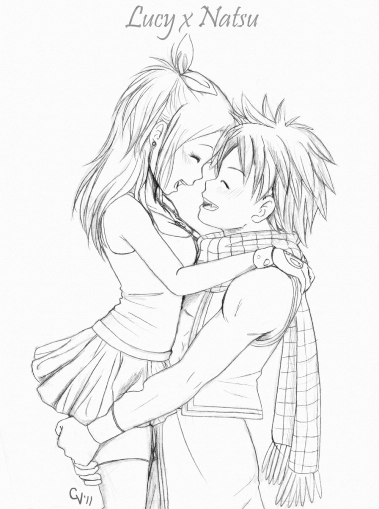 762x1024 Photos Anime Sketch Couple, - Couple Anime Sketch