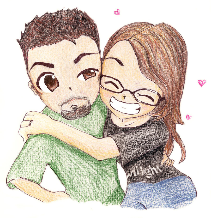 Couple Cartoon Sketch