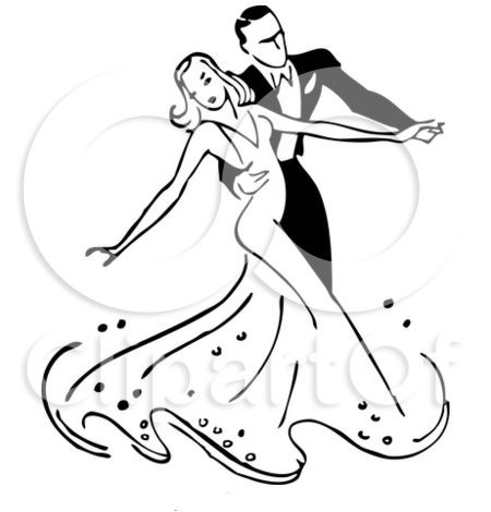 450x470 Dancing Clipart Couple Dance - Couple Dancing Sketch