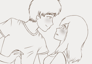 300x210 Simple Couple Sketches Ballroom Couple Dancing Sketch Concept - Couple Dancing Sketch