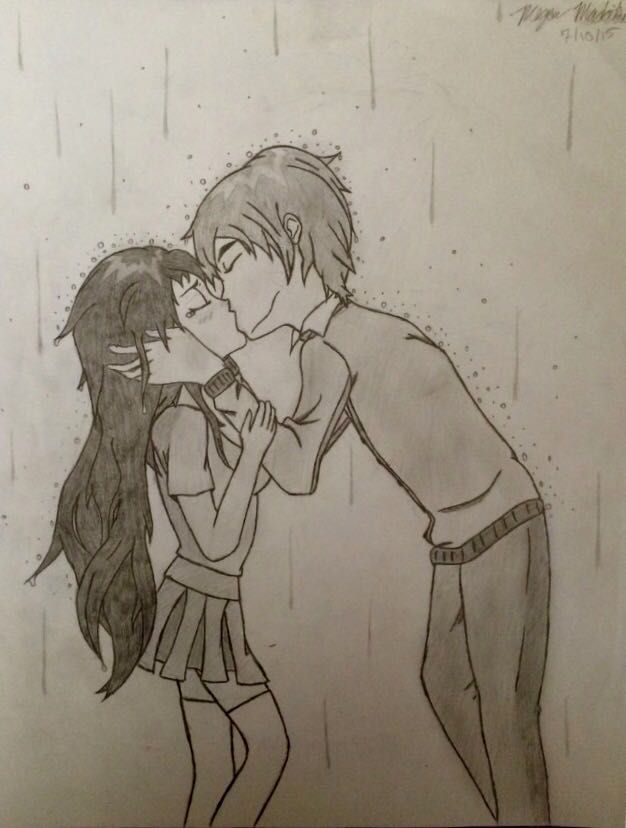 626x828 My Anime Drawing Book (Finished) - Couple Kissing Sketch