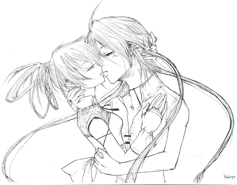 800x625 How To Draw Kissing Lacquer.top - Couple Kissing Sketch