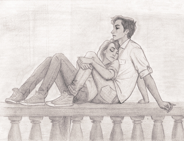 600x459 Image - Couple Pencil Sketch