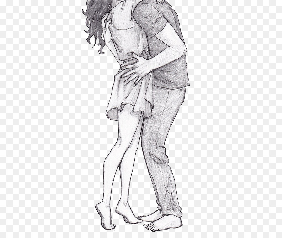 900x760 Drawing Painting Couple Sketch - Couple Sketch