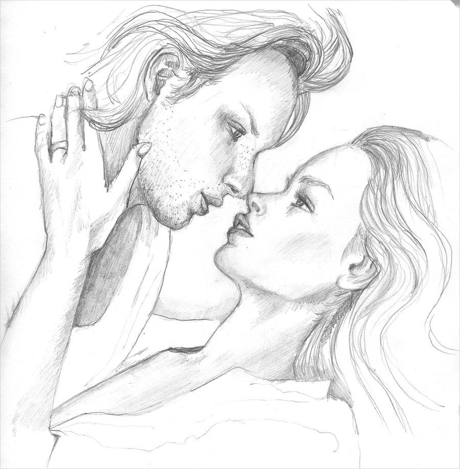 900x918 Drawn Couple Pencil Sketching - Couple Sketch