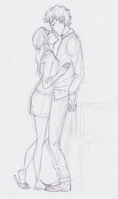 236x398 A Couple Together. So Sweet! The Pose Is So Well Thought Out And - Couple Sketch