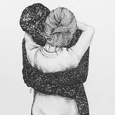 236x236 Outline, Couple, And Draw Image Tumblr Outlines - Couple Sketch Tumblr