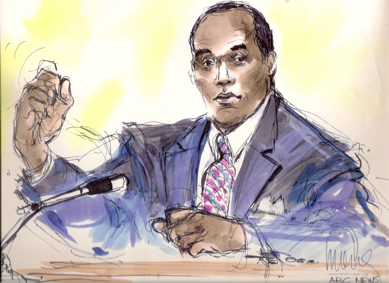 1500x1091 Sketching A Life In The Courtroom - Courtroom Sketch