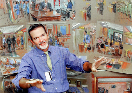 454x321 William J. Hennessy Jr. - Courtroom Sketch Artist Jobs