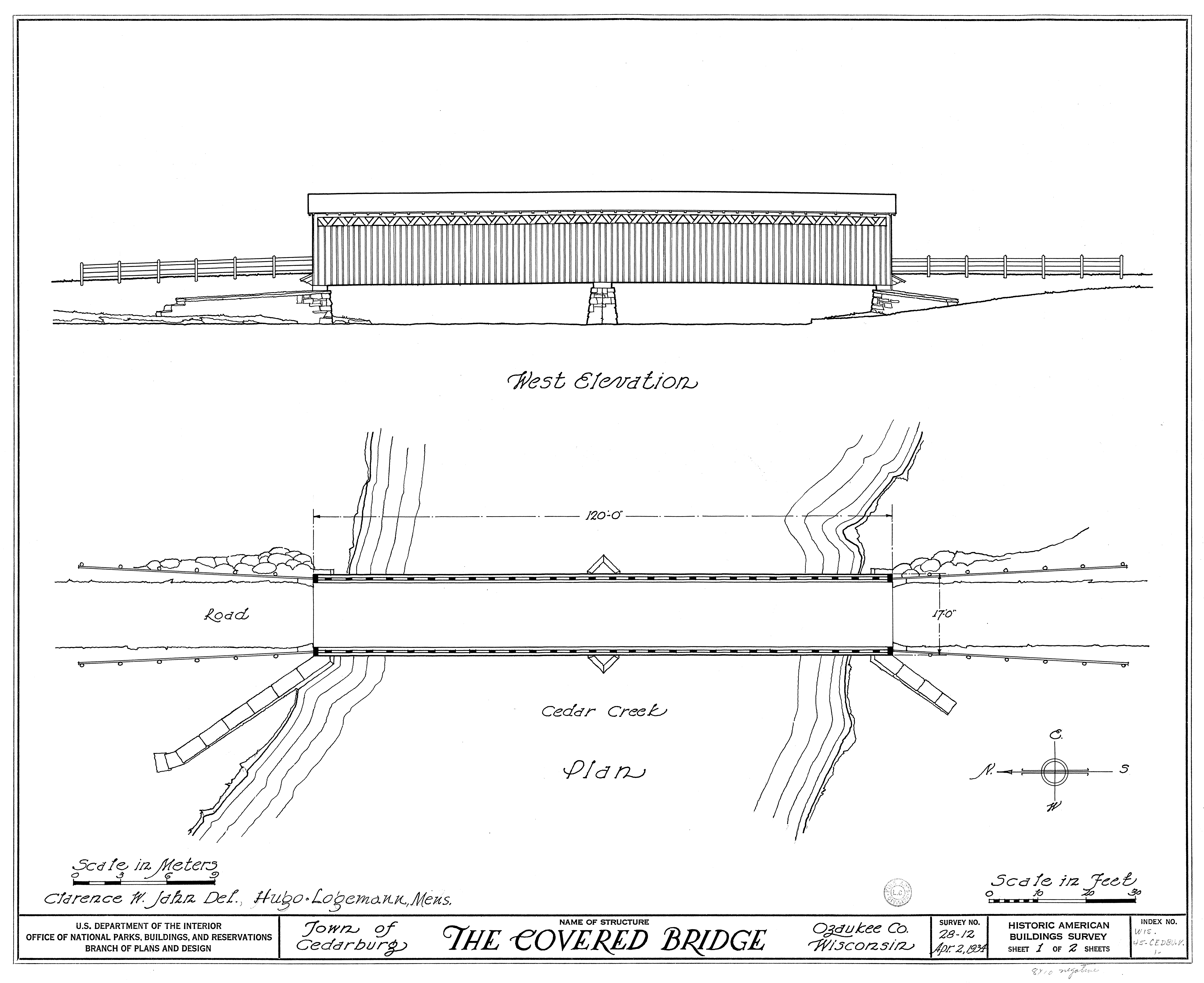 8324x6796 Filehistoric American Buildings Survey Sketch Of Covered Bridge - Covered Bridge Sketches