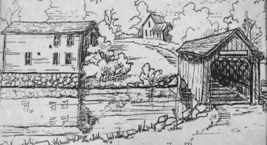 380x207 Town Is Gone, But After 140 Years, Fallasburg Covered Bridge Lives - Covered Bridge Sketches